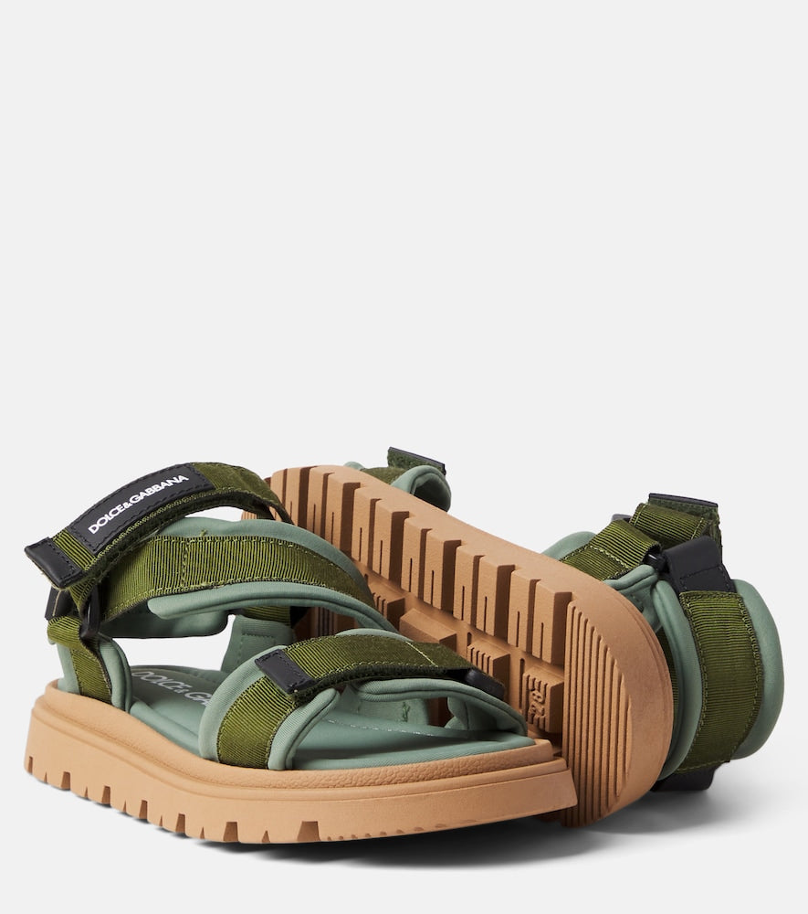 Logo grosgrain sandals