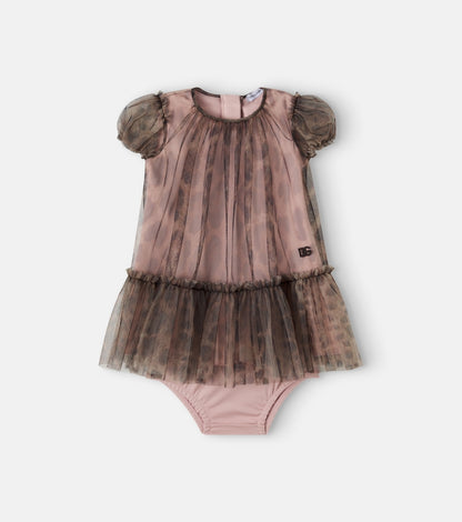 Baby leopard-print tulle dress