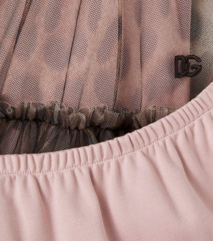Baby leopard-print tulle dress