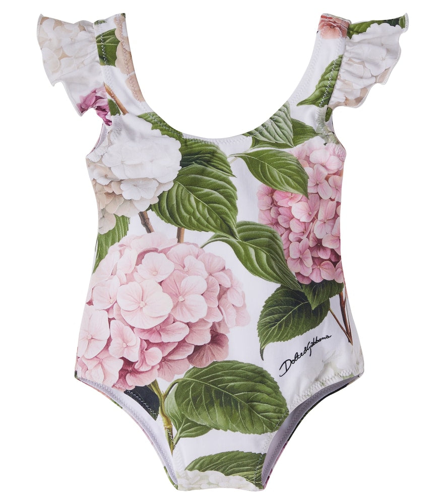 Baby floral ruffled swimsuit