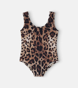 Leopard-print swimsuit