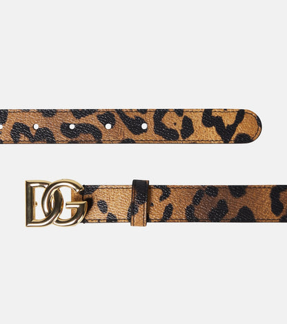 DG leopard-print belt