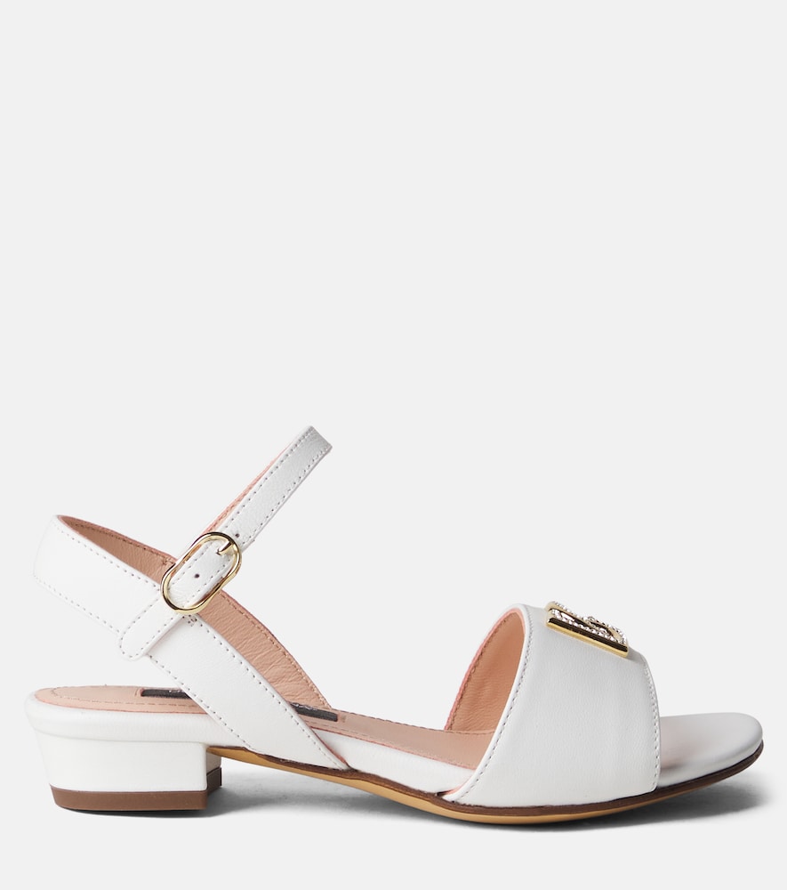 DG embellished leather sandals