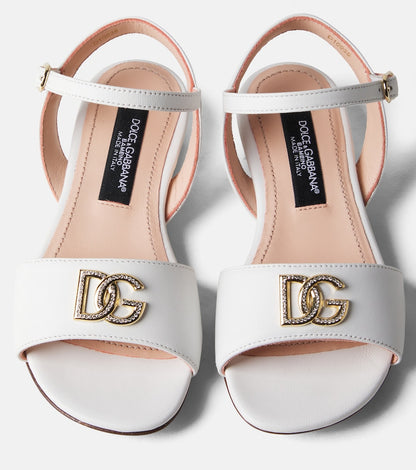 DG embellished leather sandals