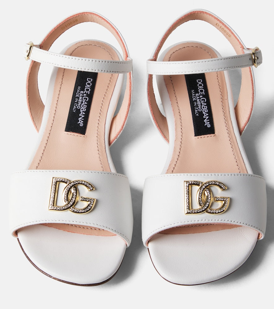 DG embellished leather sandals