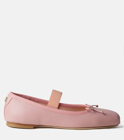 Leather ballet flats