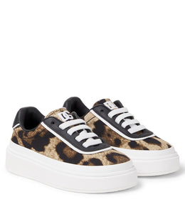DG leopard-print platform sneakers