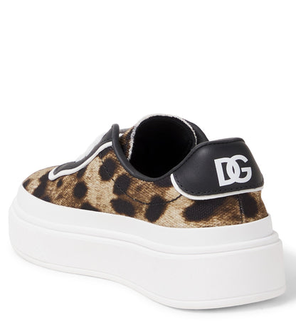 DG leopard-print platform sneakers