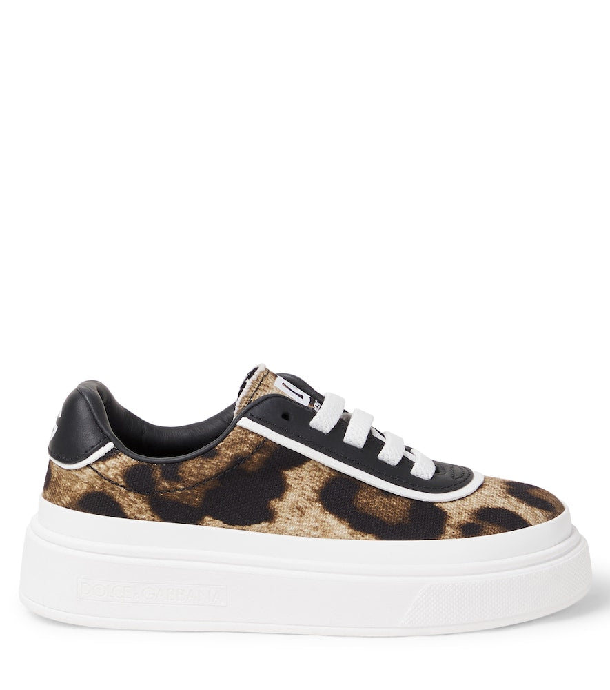 DG leopard-print platform sneakers