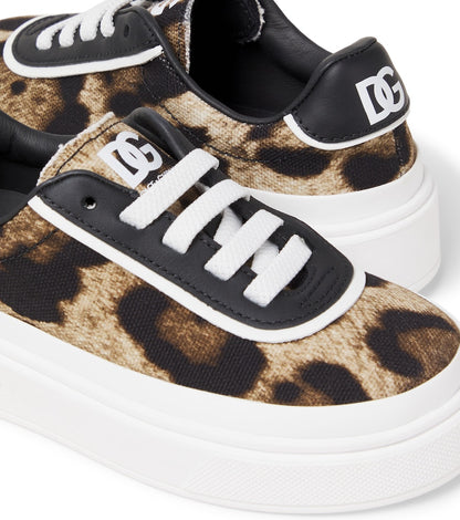 DG leopard-print platform sneakers