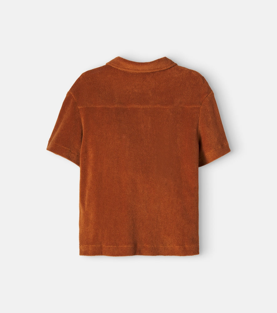 DG cotton terry bowling shirt