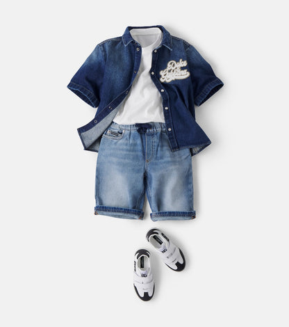 Denim bermuda shorts