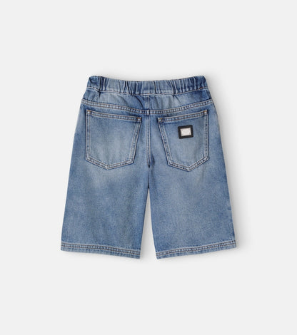 Denim bermuda shorts