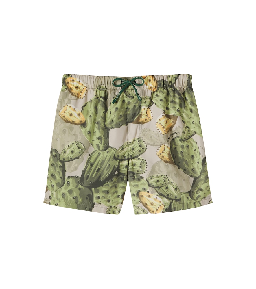 Printed swim trunks