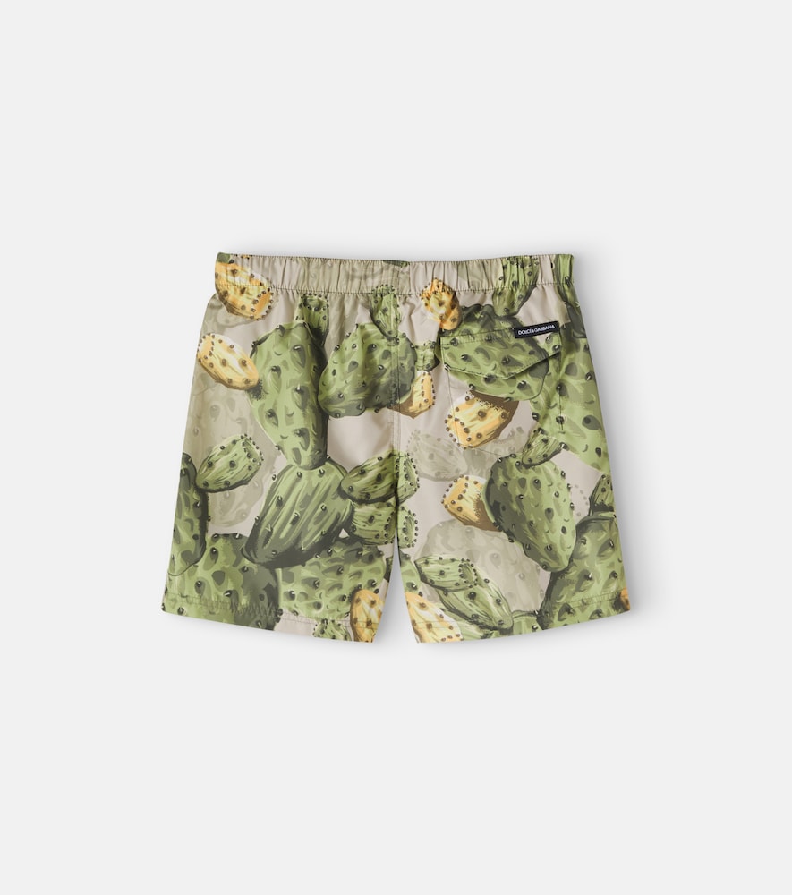 Printed swim trunks