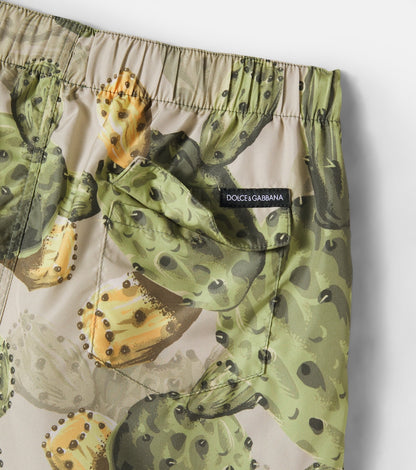 Printed swim trunks