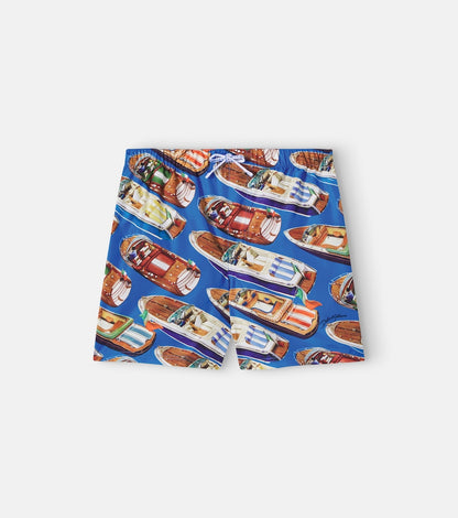 Printed swim trunks