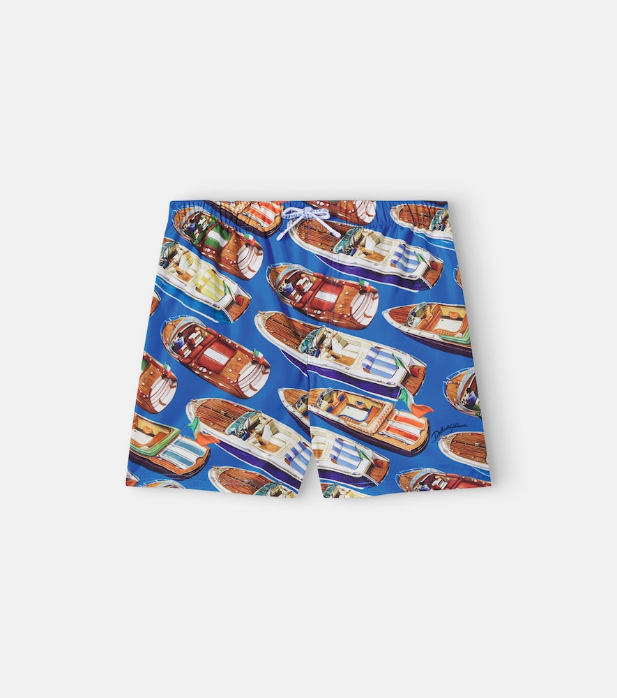 Printed swim trunks