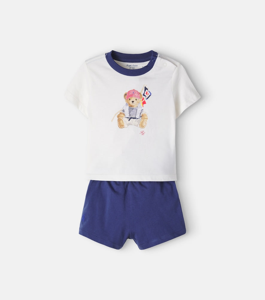 Baby cotton jersey T-shirt and shorts set