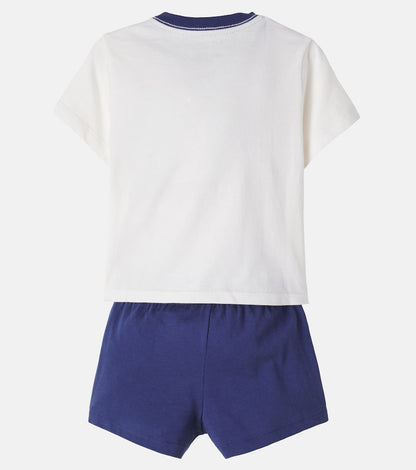 Baby cotton jersey T-shirt and shorts set