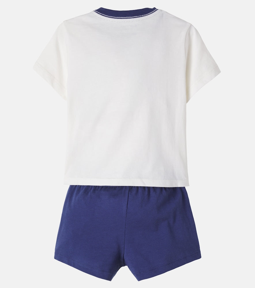Baby cotton jersey T-shirt and shorts set