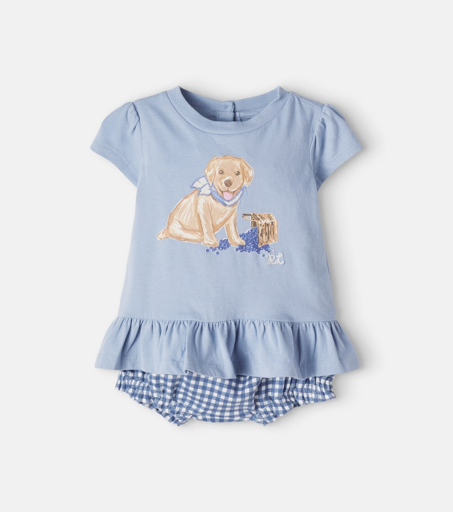Baby printed T-shirt and bloomers set