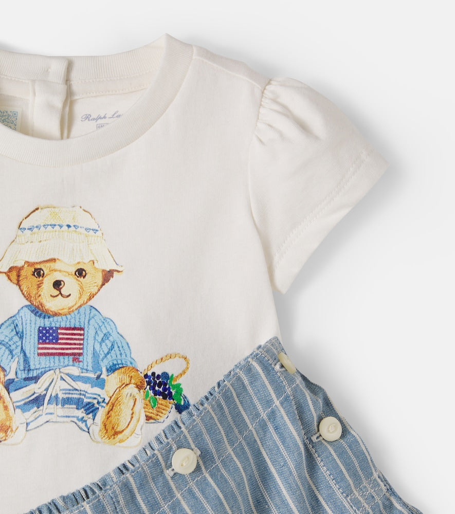 Baby cotton top and shorts set