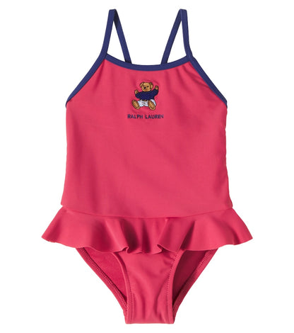 Baby Polo Bear embroidered swimsuit