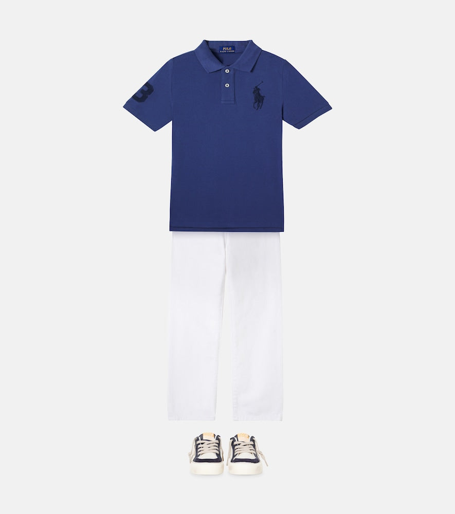 Cotton piqué polo shirt