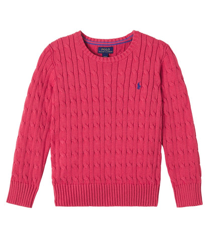 Cable-knit cotton sweater