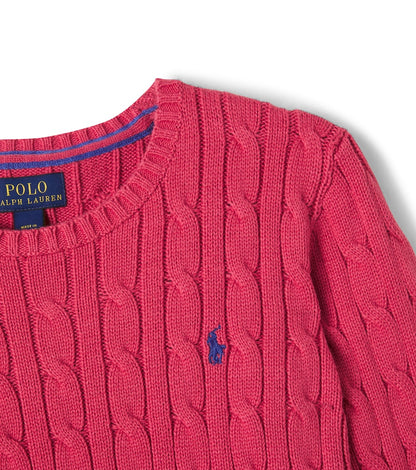 Cable-knit cotton sweater