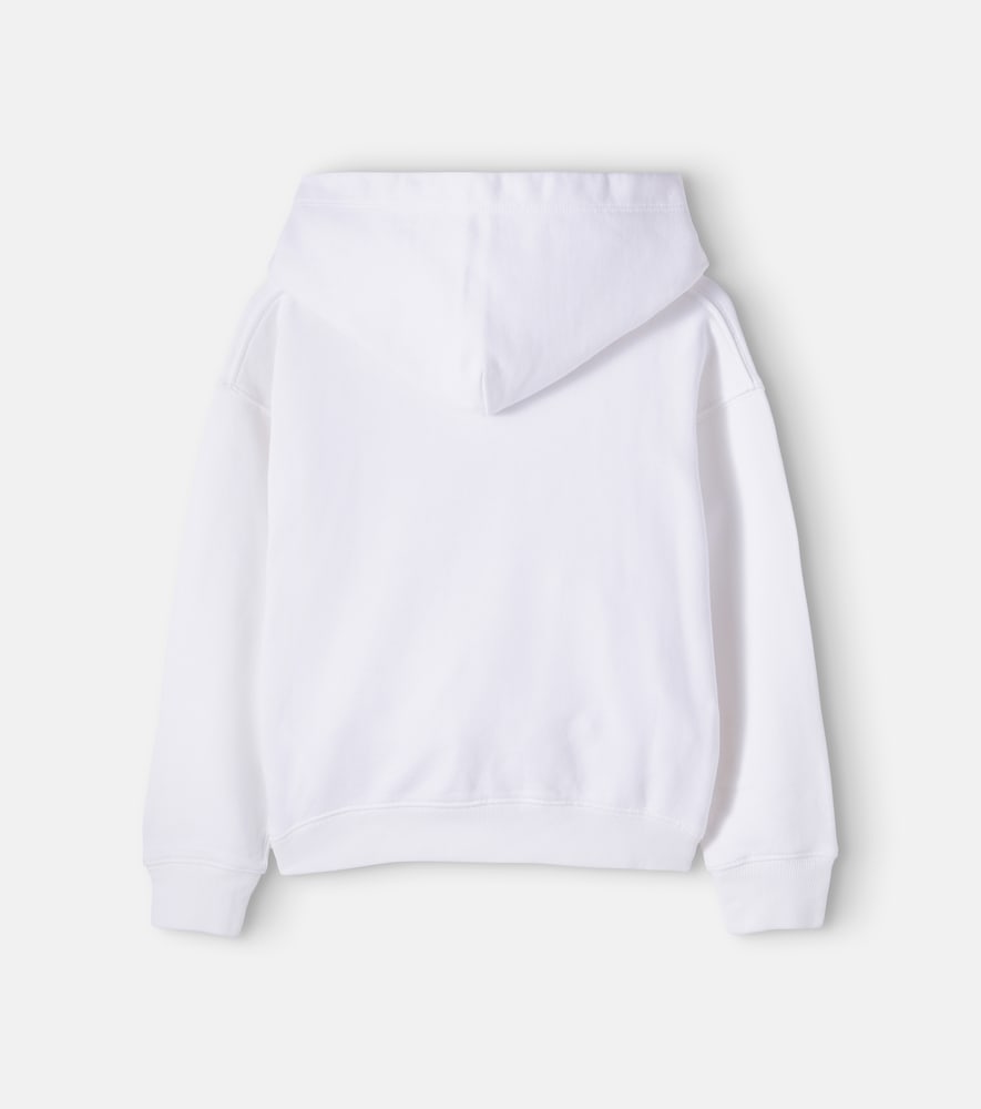 Embroidered cotton terry hoodie