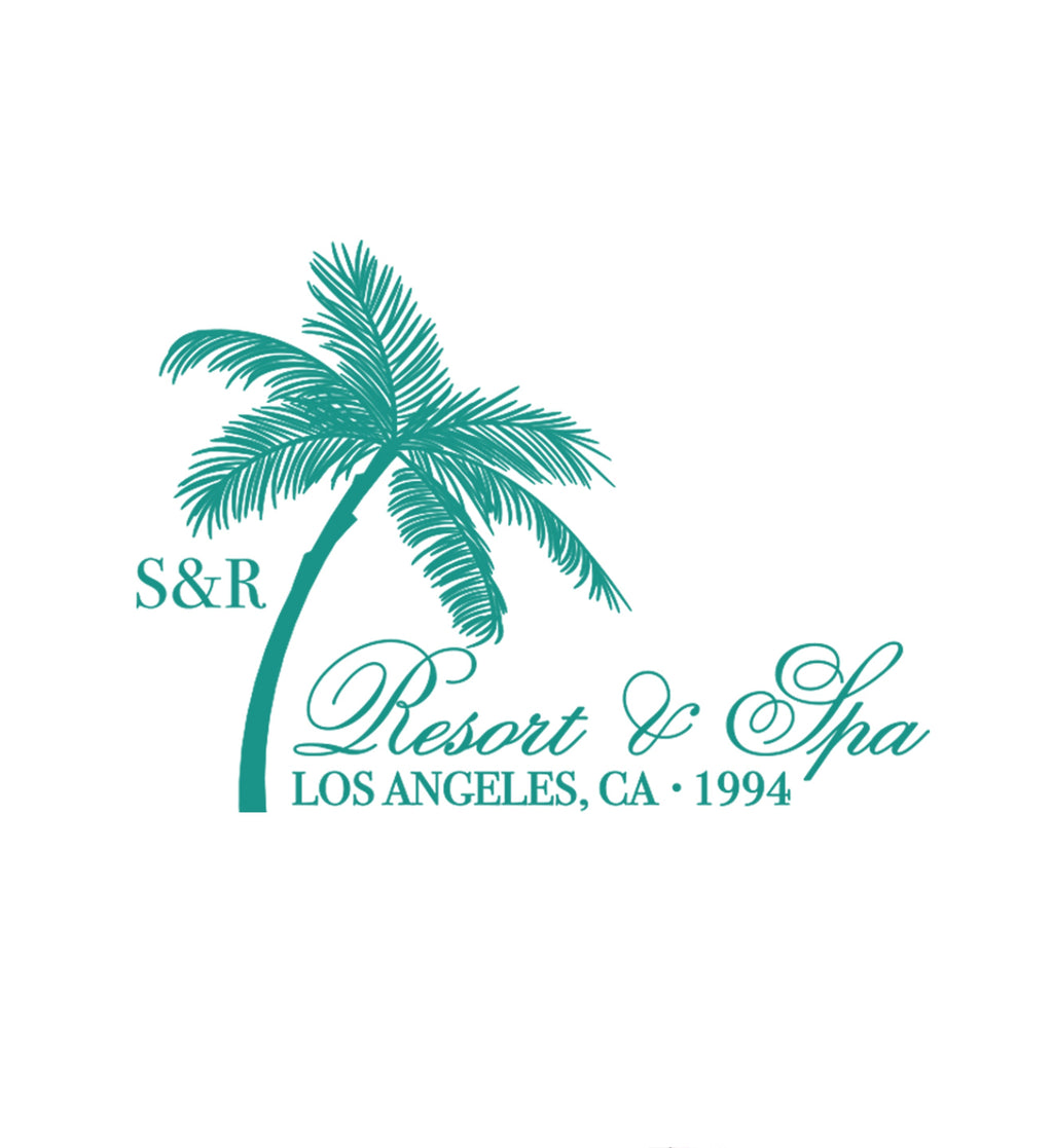 Palms T-Shirt - White/Spring Green