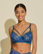 Strappy Underwire Demi Cup Bra