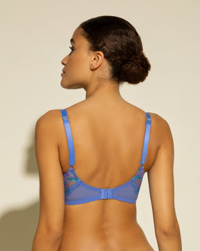 Strappy Underwire Demi Cup Bra