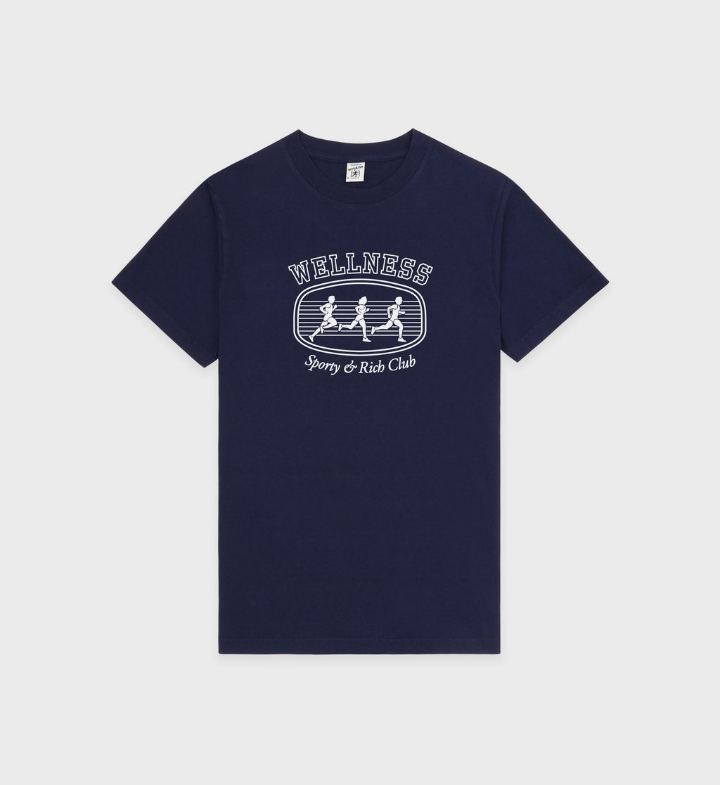 Paris Marathon T-Shirt - Navy/White