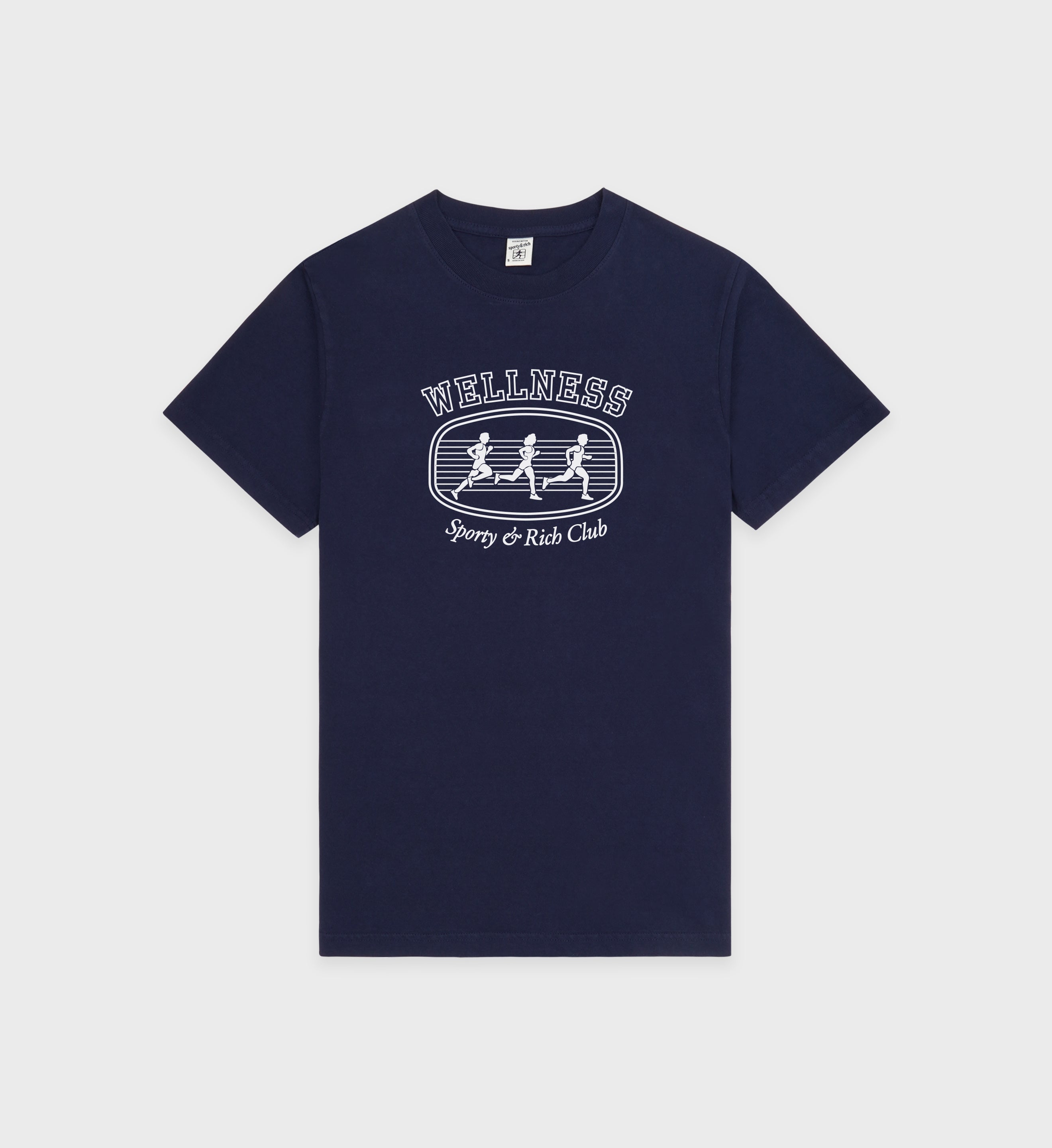 Paris Marathon T-Shirt - Navy/White