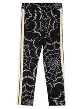 PALM ANGELS SPIDER WEB TRACK PANTS BLACK