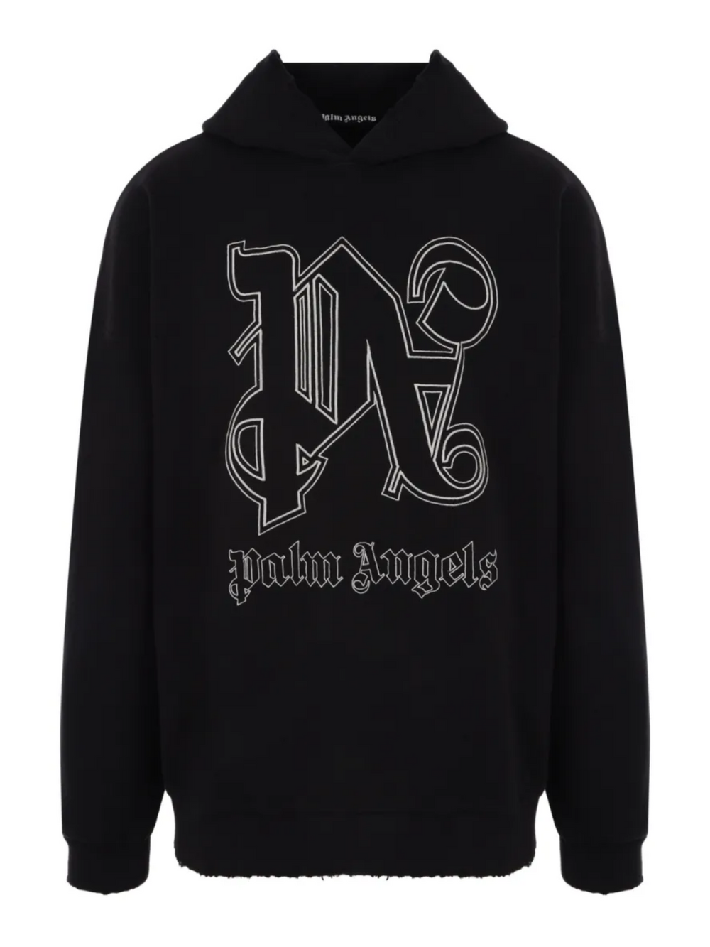 PALM ANGELS PA MONOGRAM STATEMENT HOODIE BLACK