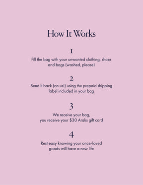 Clothing Recycling Bag