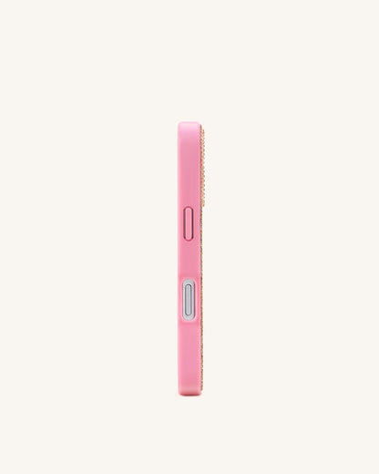 Lemon Artificial Crystal Phone Case - Pink
