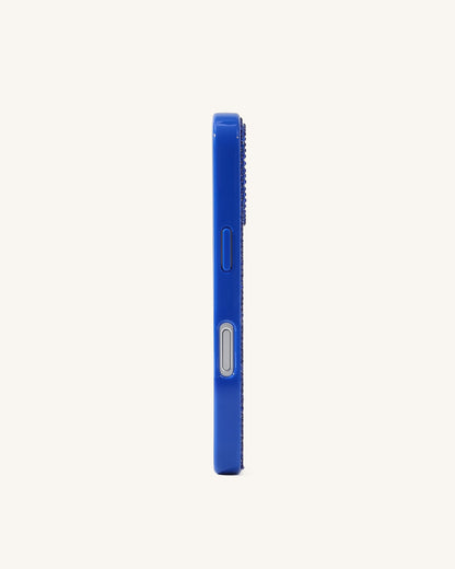 Rainbow Dog Artificial Crystal Phone Case - Blue