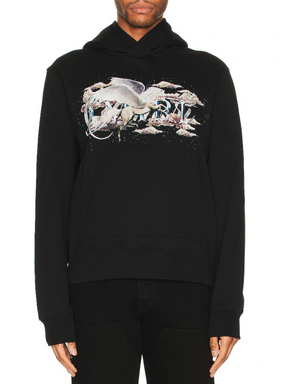 AMIRI PEGASUS SCRIPT HOODIE BLACK
