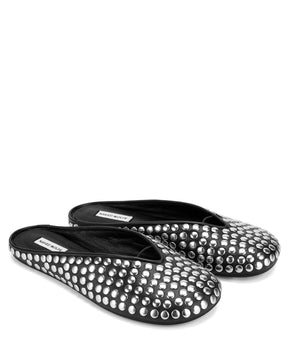Pippa Black Studded Leather