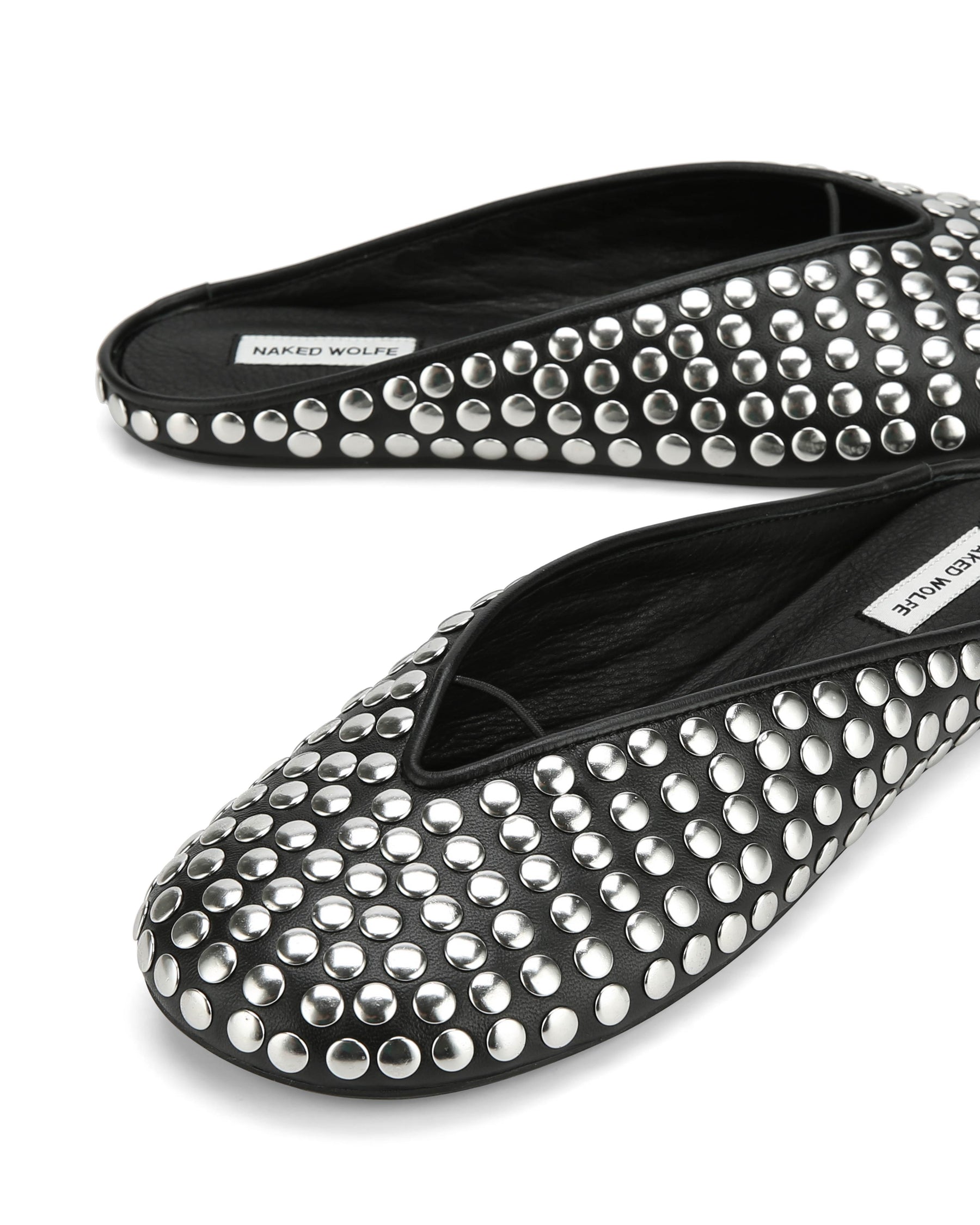 Pippa Black Studded Leather