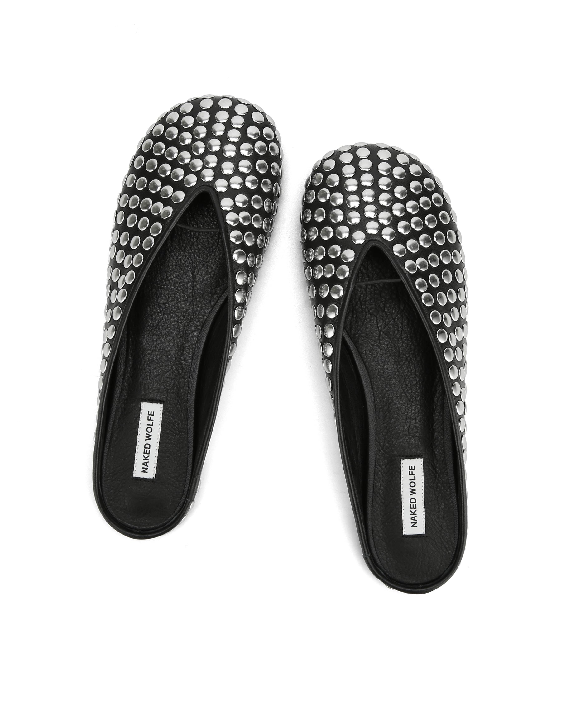 Pippa Black Studded Leather