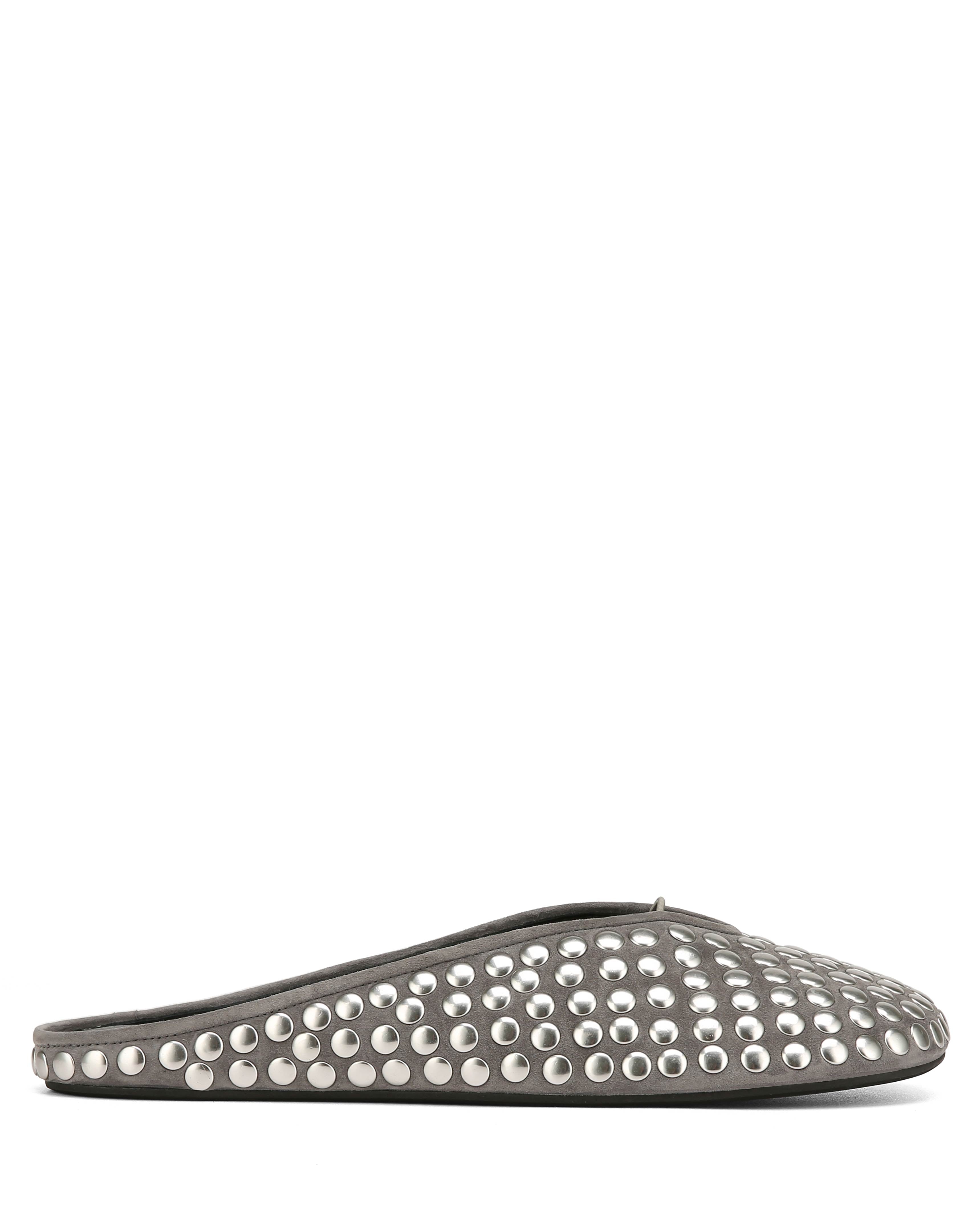 Pippa Grey Studded Suede