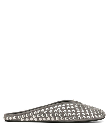 Pippa Grey Studded Suede