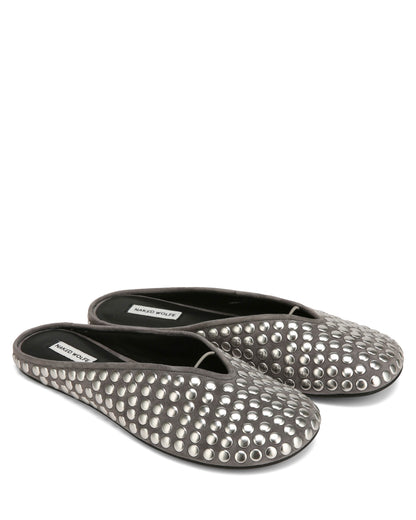 Pippa Grey Studded Suede