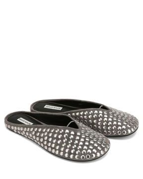 Pippa Grey Studded Suede